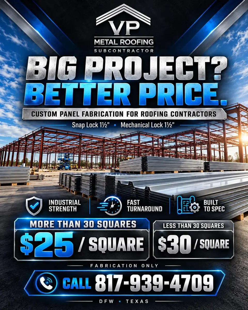Big project better price: custom panel fabrication
